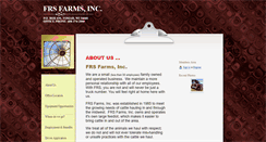 Desktop Screenshot of frsfarms.com