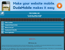 Tablet Screenshot of frsfarms.com